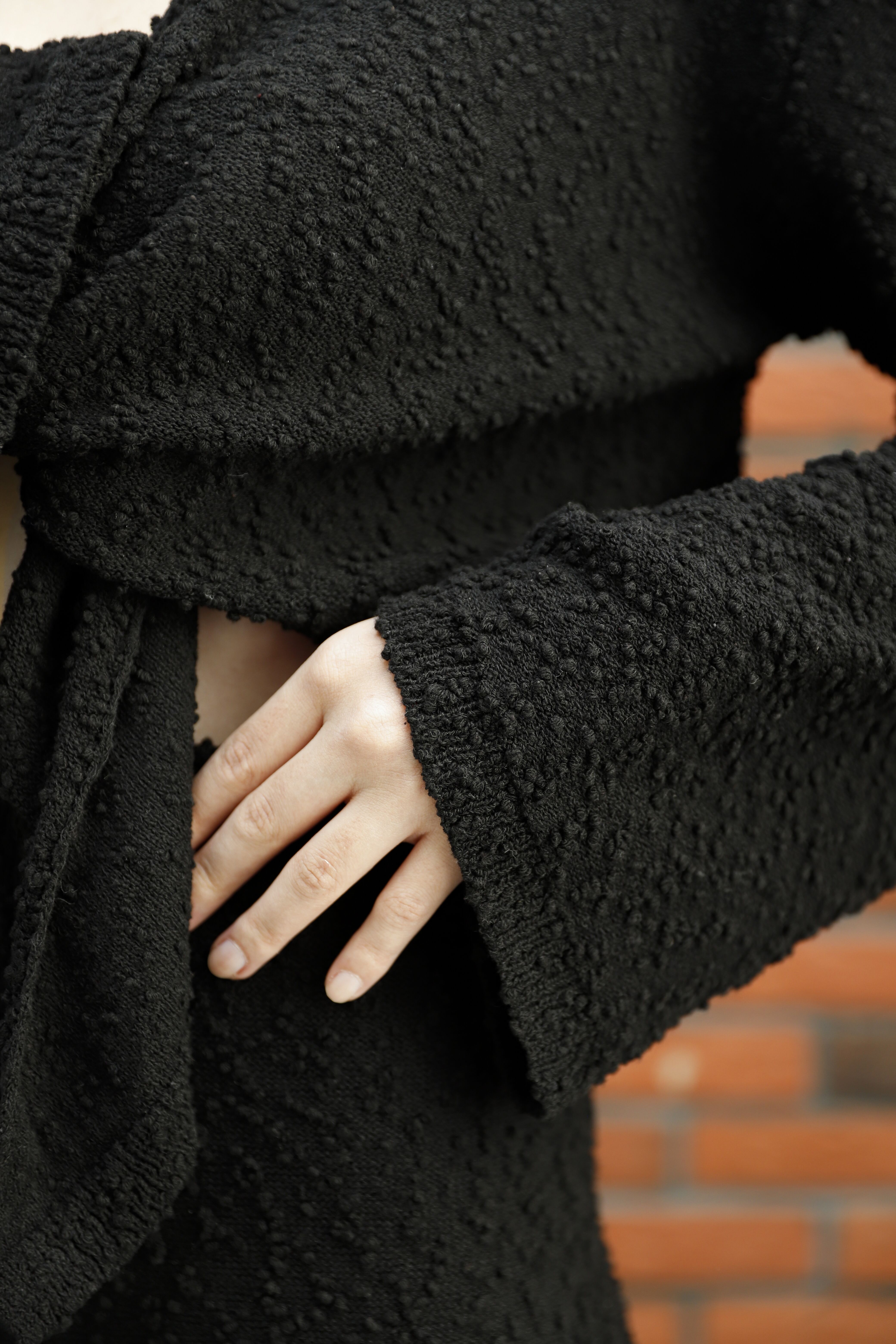 SİYAH CROP PANTOLON TAKIM - 3