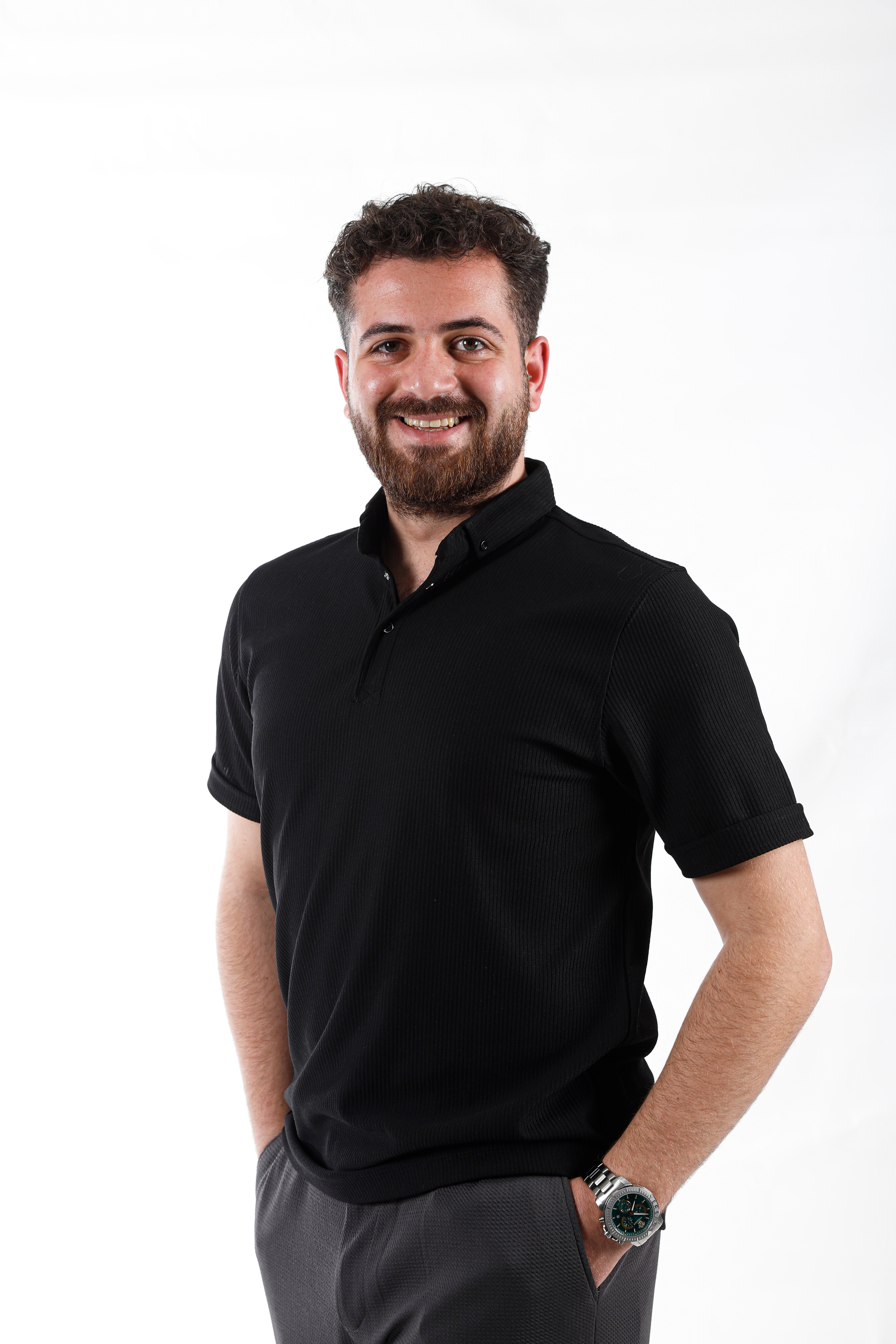 SİYAH OTOBAN POLO YAKA T SHİRT - 2