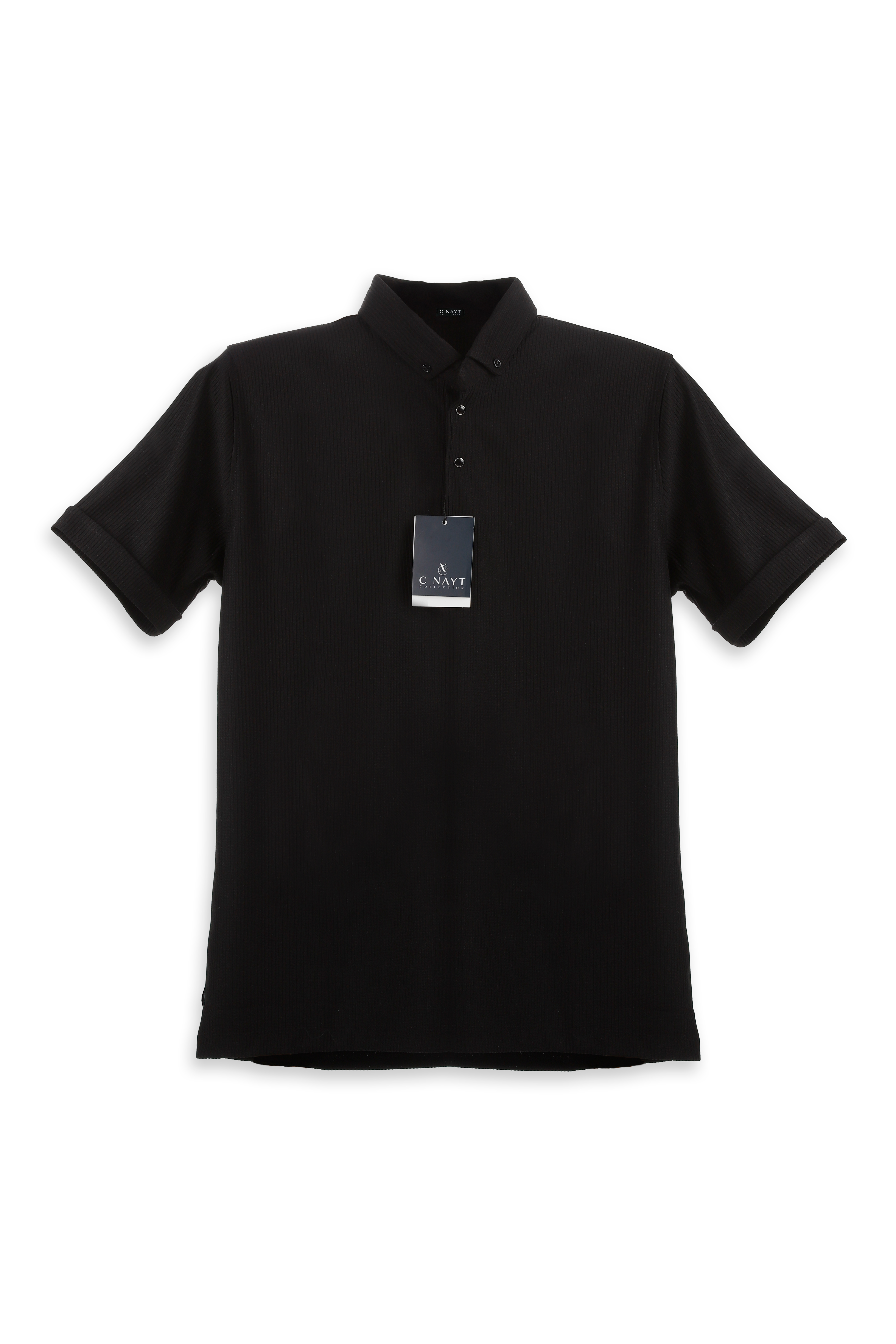 SİYAH OTOBAN POLO YAKA T SHİRT - 6